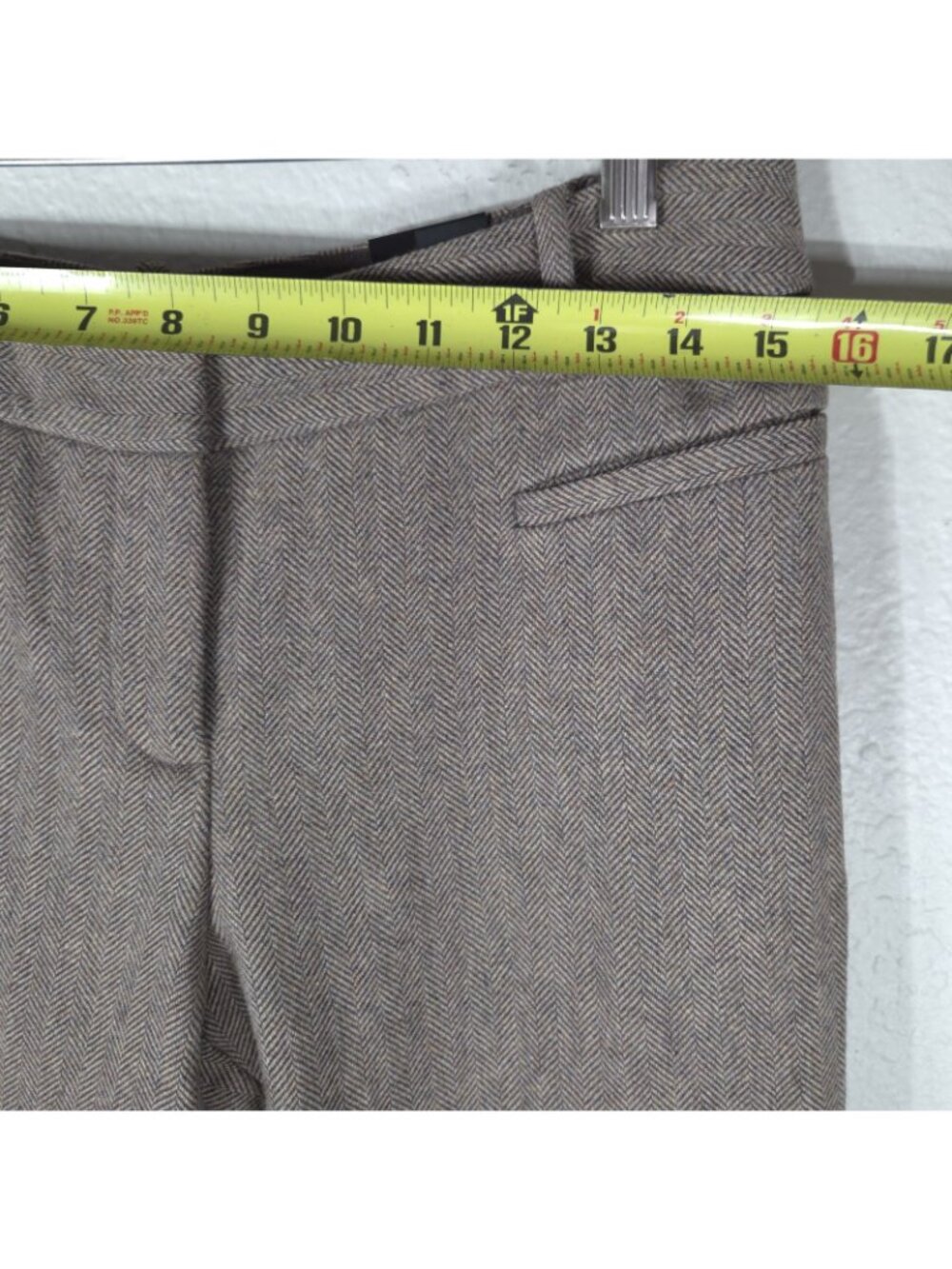The Limited Tan Wool Blend Flare Pants Women's Size 6P Cassidy Fit Relaxed Hip - Picture 12 of 16